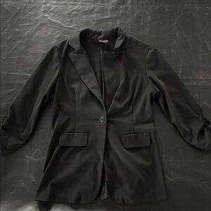 Flirtatious Black Blazer Jacket